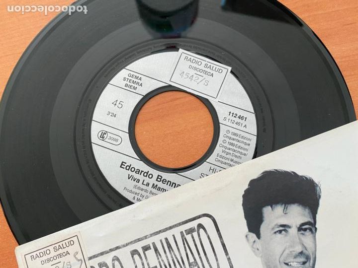 Discos de vinilo: EDOARDO BENNATO (LA MAMMA) SINGLE 1987 (EPI22) - Foto 2