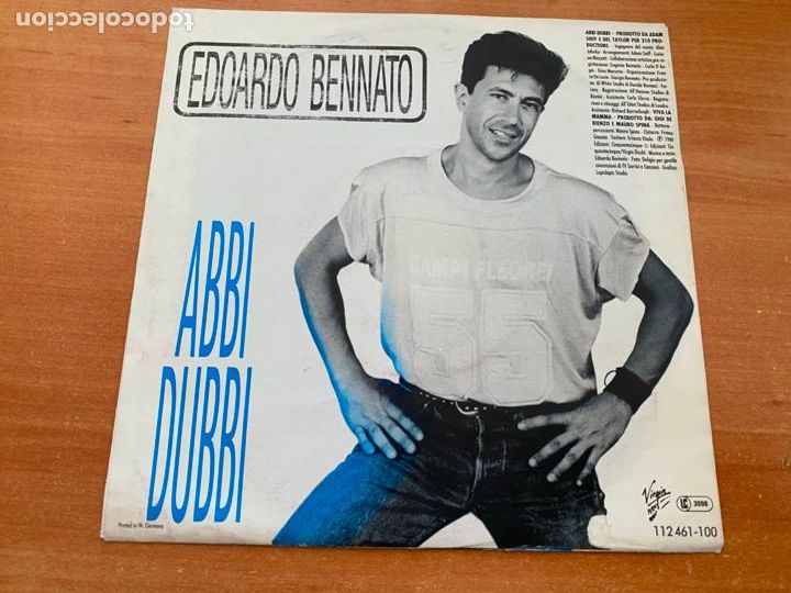 Discos de vinilo: EDOARDO BENNATO (LA MAMMA) SINGLE 1987 (EPI22) - Foto 3