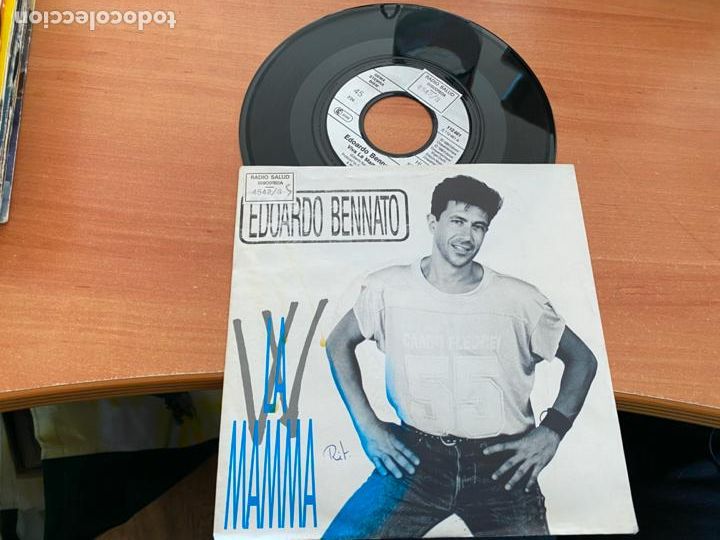 Discos de vinilo: EDOARDO BENNATO (LA MAMMA) SINGLE 1987 (EPI22) - Foto 1