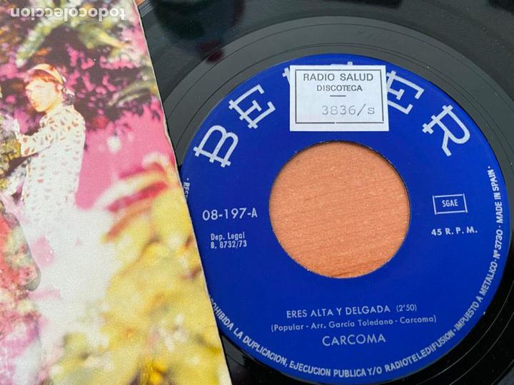 Discos de vinilo: CARCOMA (ERES ALTA Y DELGADA ) SINGLE 1973 (EPI22) - Foto 2