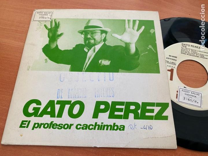 Dischi in vinile: GATO PEREZ (EL PROFESOR CACHIMBA) SINGLE 1988 PROMO (EPI22)