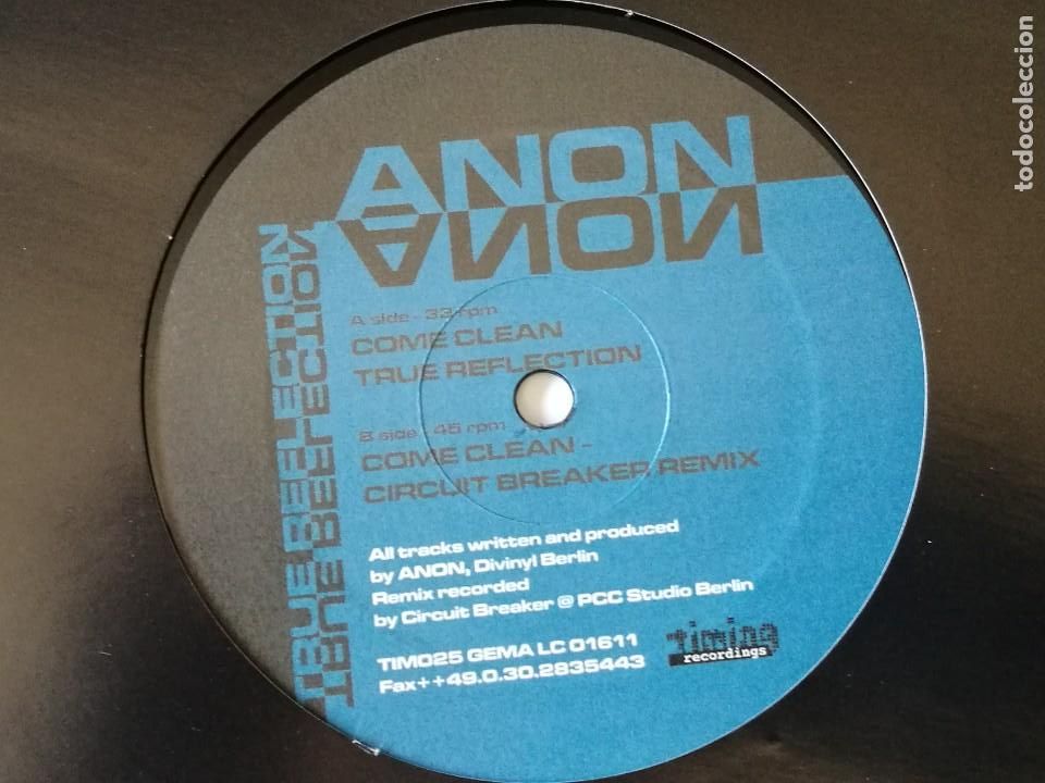 Discos de vinilo: Anon - True Reflection - 2002 - Foto 1