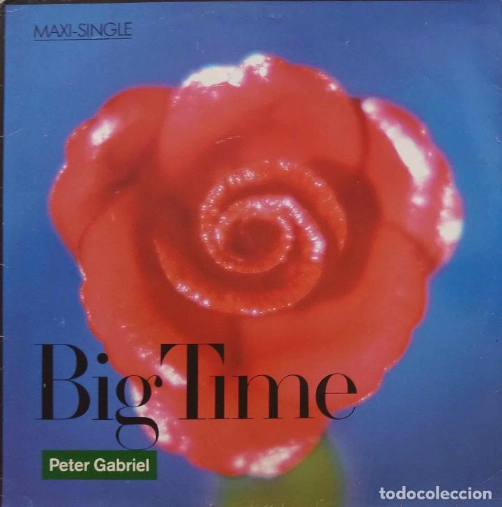 Discos de vinilo: PETER GABRIEL, BIG TIME. MAXISINGLE ESPA&Ntilde;A 3 TEMAS - Foto 1
