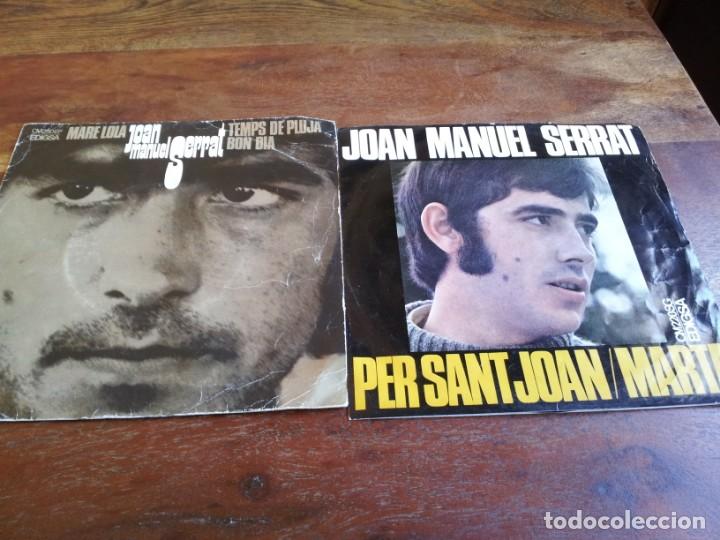 Discos de vinilo: joan manuel serrat - per sant joan, mare lola - 2 singles original edigsa 1968/69 - Foto 1 - 251258775