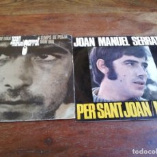 Discos de vinilo: JOAN MANUEL SERRAT - PER SANT JOAN, MARE LOLA - 2 SINGLES ORIGINAL EDIGSA 1968/69