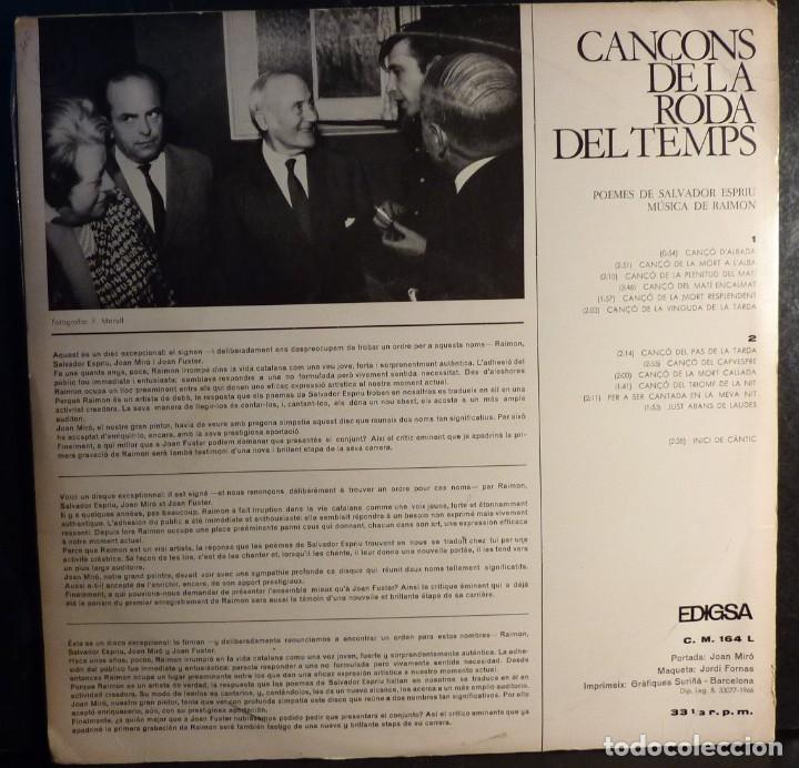 Discos de vinilo: RAIMON // CAN&Ccedil;ONS DE LA RODA DEL TEMPS // LIBRETO // 1966 // (VG VG). LP - Foto 4