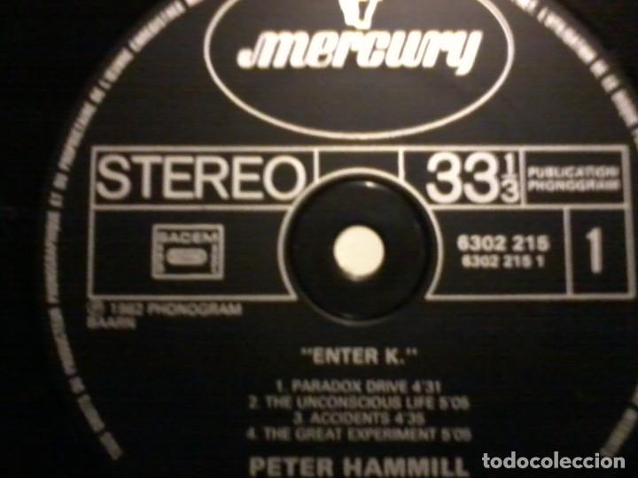 Discos de vinilo: Peter Hammill Lp Enter K Fr.1982 encarte letras - Foto 2