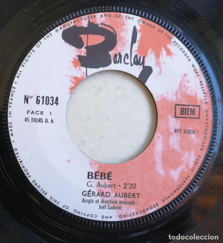 Discos de vinilo: G&eacute;rard Aubert, B&eacute;b&eacute;, Barclay 61034 - Foto 4