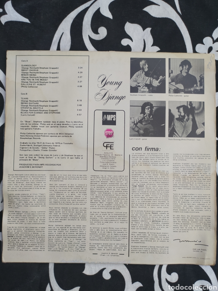 Discos de vinilo: LP Stephane Grappelli - Foto 2