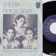 Discos de vinilo: SHEEBA - HOROSCOPES - EUROVISION 1981 REPRESENTANTE DE IRLANDA - SINGLE DE VINILO EDICION ESPAÑOLA