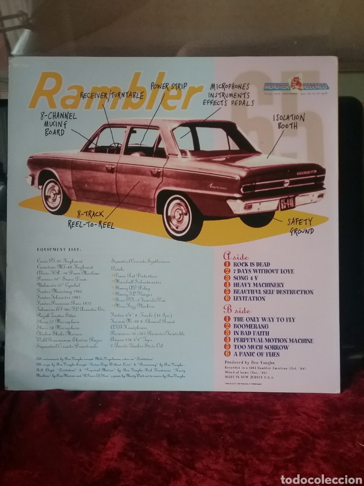 Discos de vinilo: Ben Vaughn Rambler 65 1994 Munster Records - Foto 2
