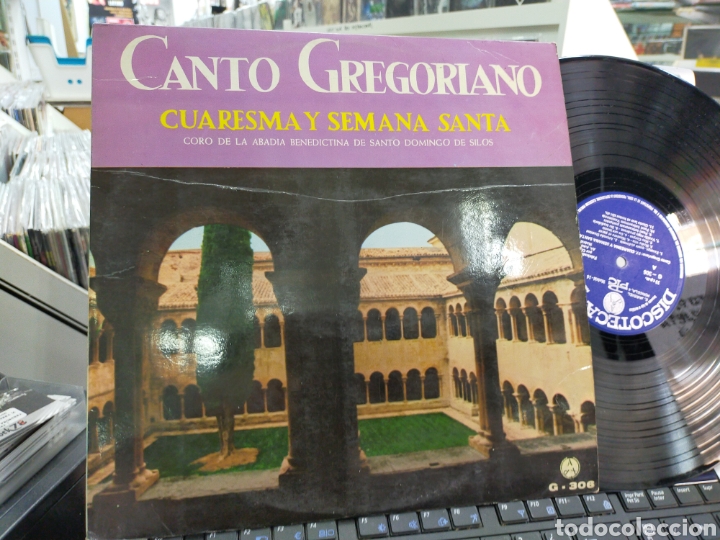 Discos de vinilo: Canto gregoriano lp Cuaresma y semana Santa coro santo domingo de silos pax