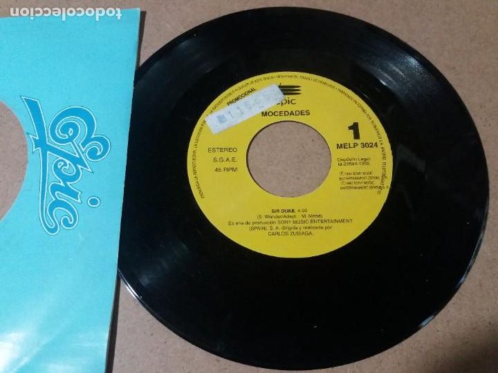 Disques de vinyle: MOCEDADES / SIR DUKE / SINGLE 7 PULGADAS