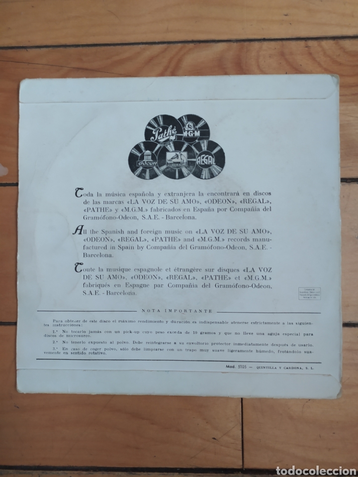 Discos de vinilo: EP Lucho Gatica - Foto 2