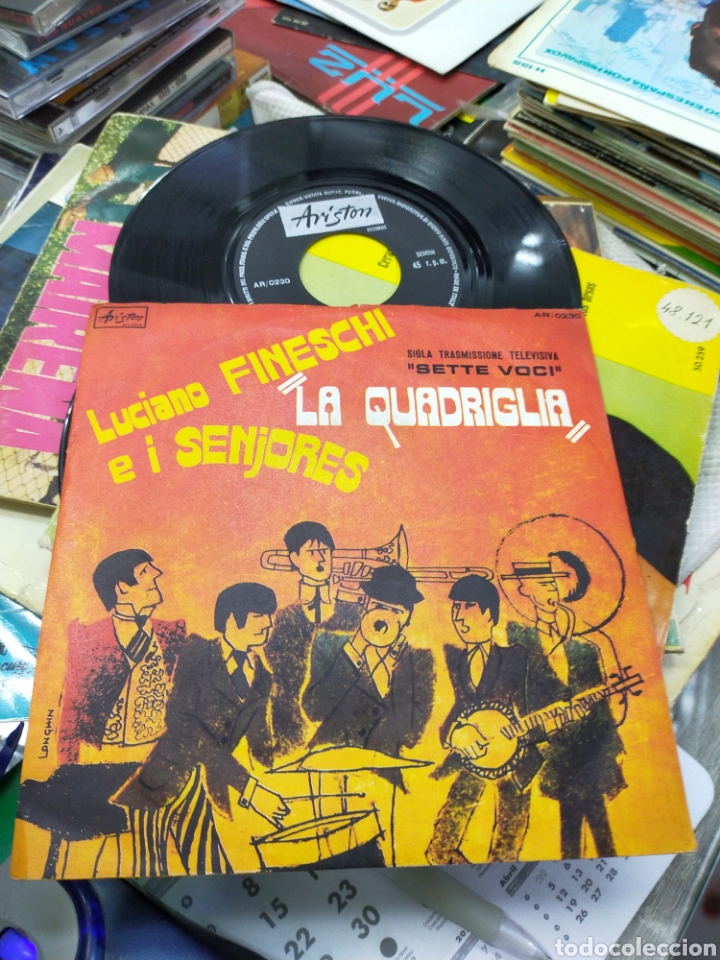 Discos de vinilo: Luciano fineschi single la quadriglia / plucky italia