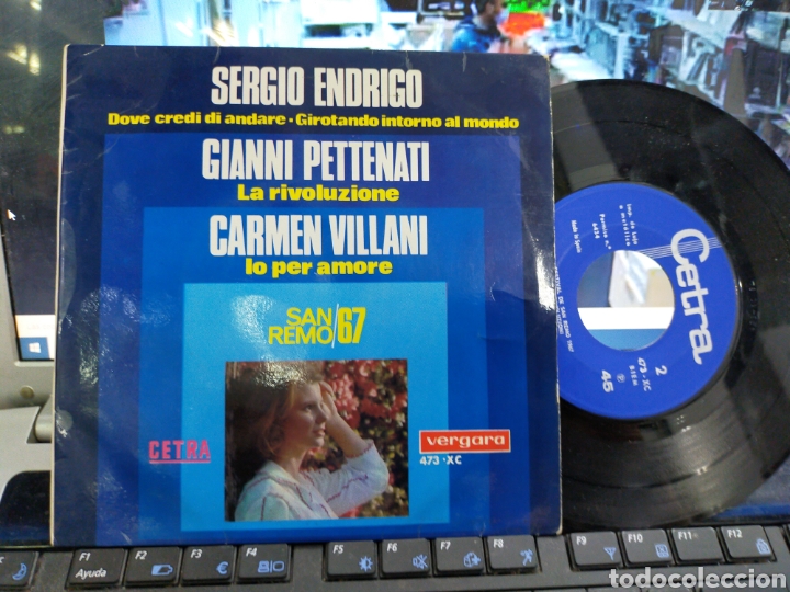 Dischi in vinile: Endrigo,pettenati,villani EP San remo 67 Espa&ntilde;a 1967