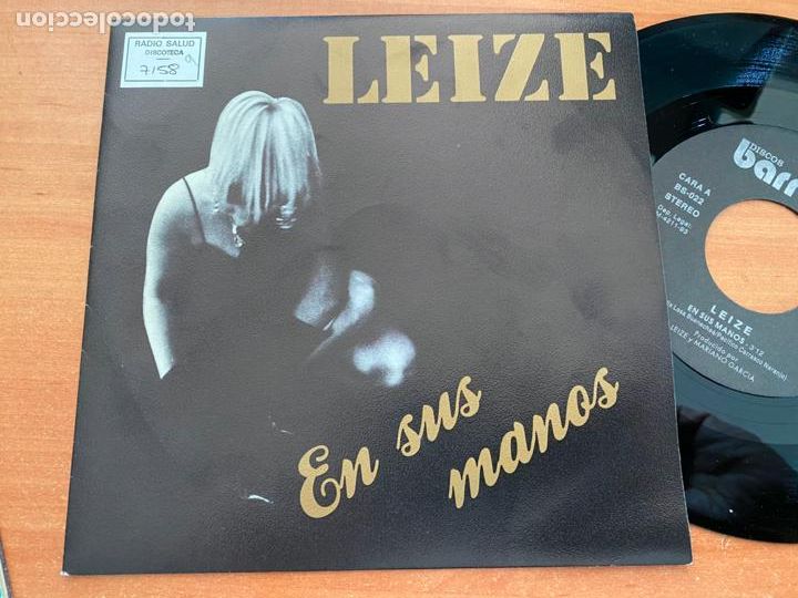 Discos de vinilo: LEIZE (EN SUS MANOS) SINGLE ESPA&Ntilde;A 1993 (EPI22) - Foto 1