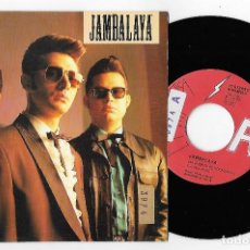 Discos de vinilo: JAMBALAYA 7” SPAIN 45 SOLAMENTE ES ROCK & ROLL 1991 SINGLE VINILO ROCKABILLY FABRICA MAGNETICA PROMO. Lote 251574285