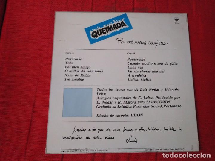 Discos de vinilo: QUEIMADA - PRA VOS MEUS AMIGOS - LP - Foto 2