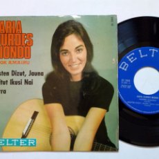 Discos de vinilo: EP: MARIA LOURDES IRIONDO - ABESTEN DIZUT JAUNA + 3 (BELTER, 1967) - EZ DOK AMAIRU, EUSKERA -