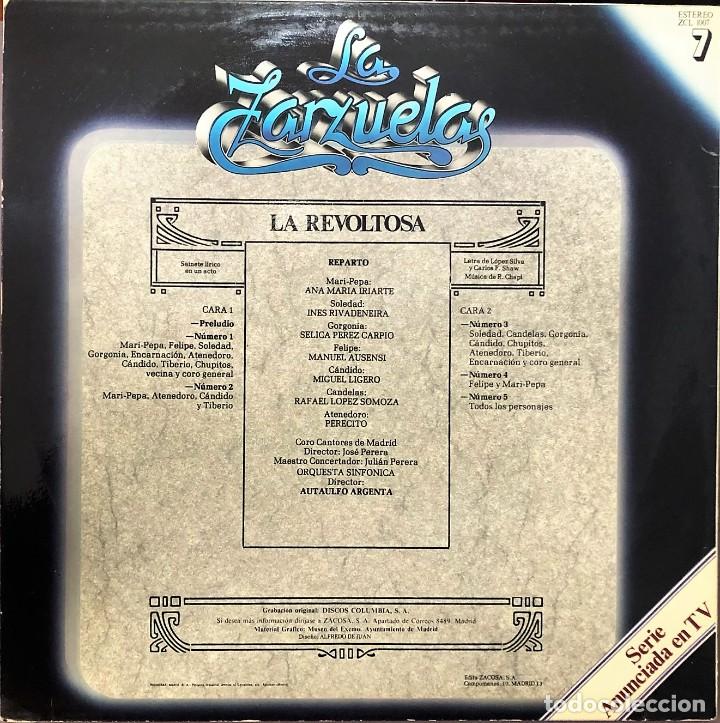 Discos de vinilo: LA ZARZUELA - ZACOSA - DISCO 7 - Foto 2