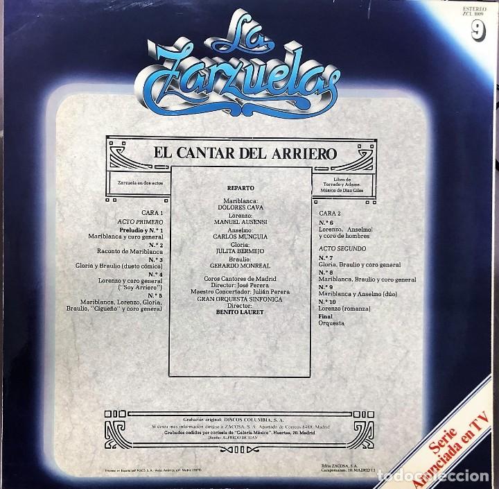 Discos de vinilo: LA ZARZUELA - ZACOSA - DISCO 9 - Foto 2