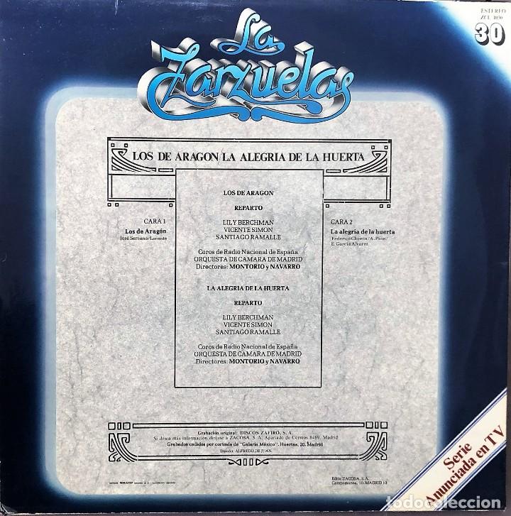 Discos de vinilo: LA ZARZUELA - ZACOSA - DISCO 30 - Foto 2