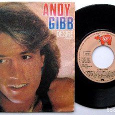 Disques de vinyle: ANDY GIBB - DESIRE (DESEO) / WAITING FOR YOU - SINGLE RSO 1980 BPY. Lote 251654725