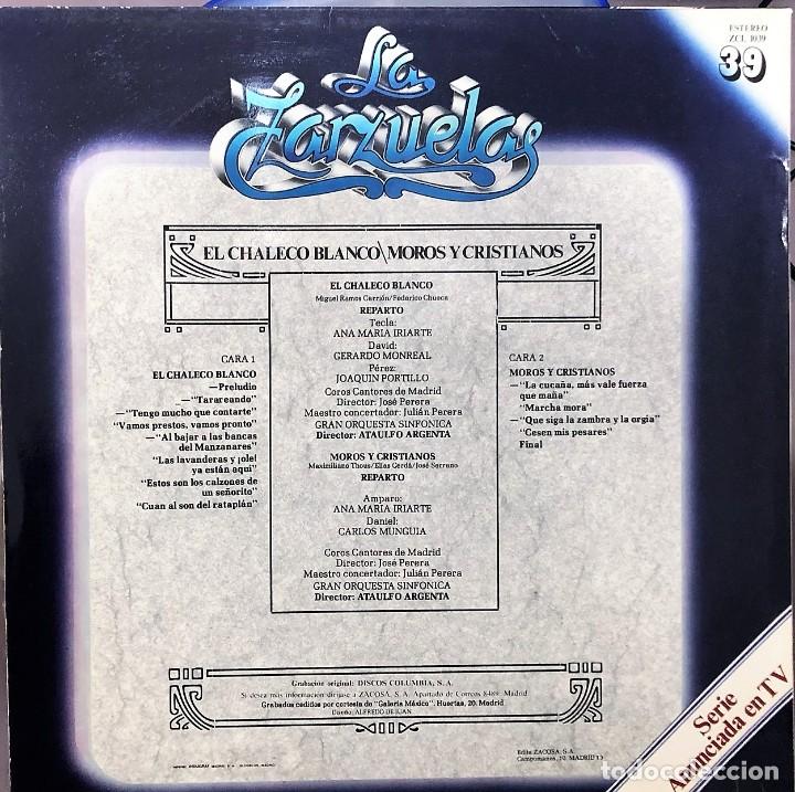 Discos de vinilo: LA ZARZUELA - ZACOSA - DISCO 39 - Foto 2