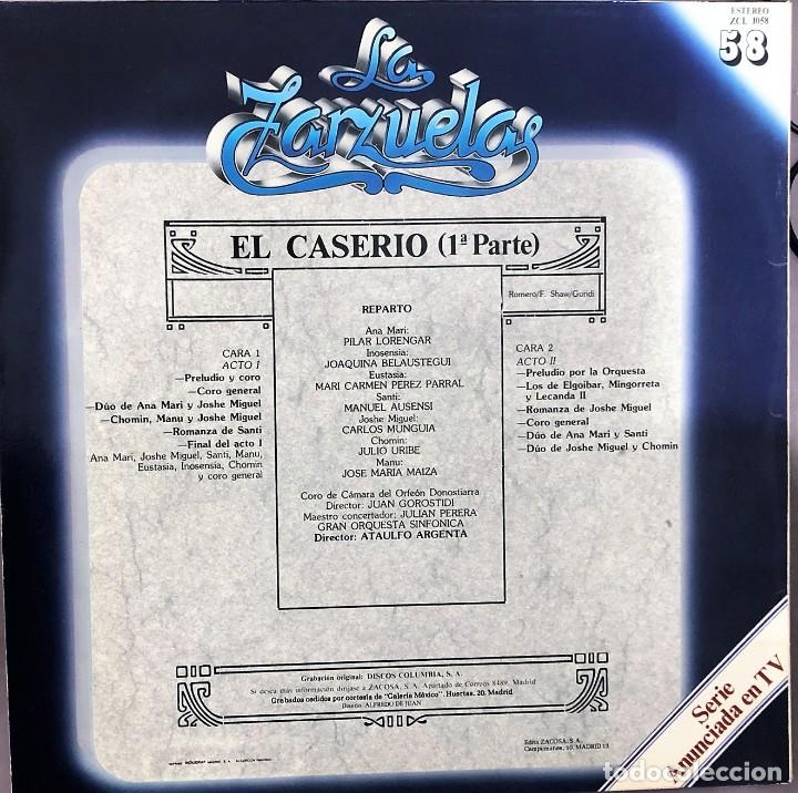 Discos de vinilo: LA ZARZUELA - ZACOSA - DISCO 58 - Foto 2