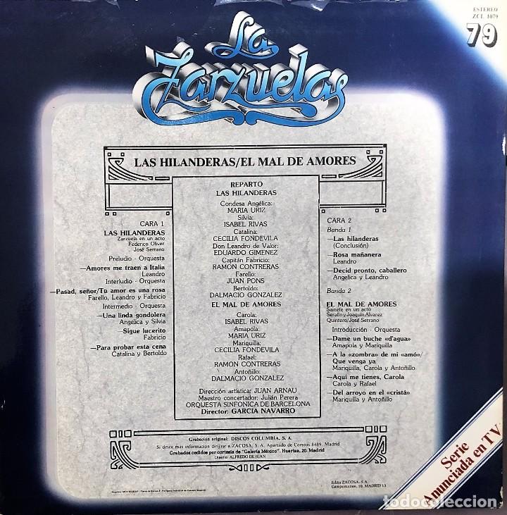 Discos de vinilo: LA ZARZUELA - ZACOSA - DISCO 79 - Foto 2