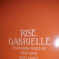 Discos de vinilo: E.P. MAXI 12” - GABRIELLE - RISE FEAT. MIXES BY DEEP DISH, M. DAREY, A. DODGER (DEEP HOUSE 1999). Lote 251696140