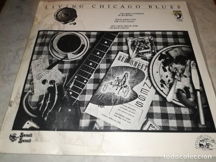 Discos de vinilo: LIVING CHICAGO BLUES-ORIGINAL ESPA&Ntilde;OL-VINILO EN EXCELENTE ESTADO