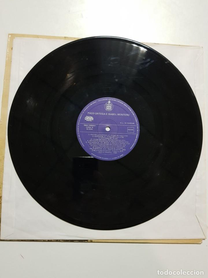 Discos de vinilo: Paco Ortega e Isabel Montero Hispavox 1988 Disco de Vinilo LP - Foto 3