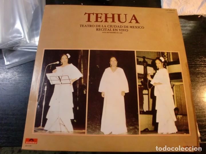 Disques de vinyle: TEHUA - TEATRO DE LA CIUDAD DE MEXICO RECITAL EN VIVO LP DOBLE MEXICO MUY RARO 1981