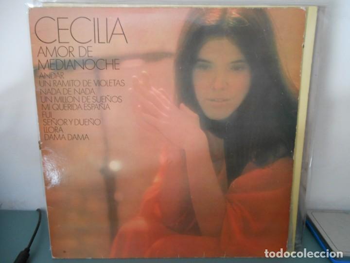 Discos de vinilo: CECILIA - AMOR DE MEDIANOCHE - Foto 1