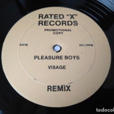Discos de vinilo: VISAGE - PLEASURE BOYS (REMIX) / MAXI SINGLE IMPORT TEMAZO ELECTRO. Lote 251777960