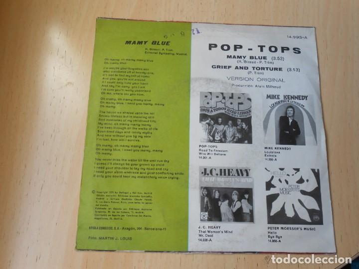 Discos de vinilo: POP - TOPS - VERSION ORIGINAL -, SG, MAMY BLUE + 1, A&Ntilde;O 1971 - Foto 2