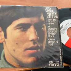 Discos de vinilo: JOAN MANUEL SERRAT (ARA TINC 20 ANYS) EP 1966 FIRMADO Y DEDICADO POR SERRAT (EPI-23)