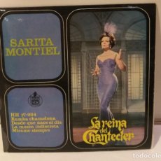 Discos de vinilo: SARA MONTIEL LA REINA DEL CHANTECLER RUMBA CHAMELONA 1963 SINGLE. Lote 251872875