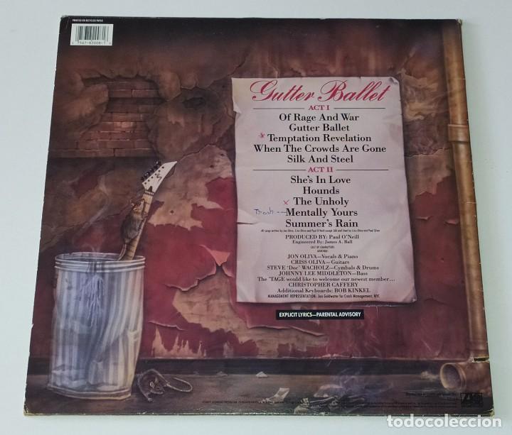 Discos de vinilo: LP SAVATAGE - GUTTER BALLET - Foto 2