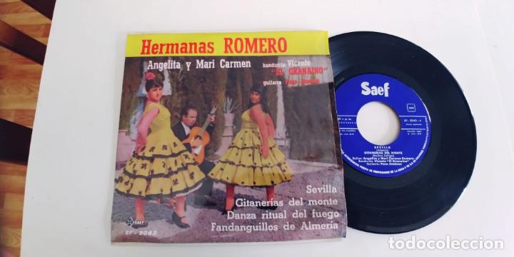 Discos de vinilo: HERMANAS ROMERO-EP SEVILLA +3 - Foto 1