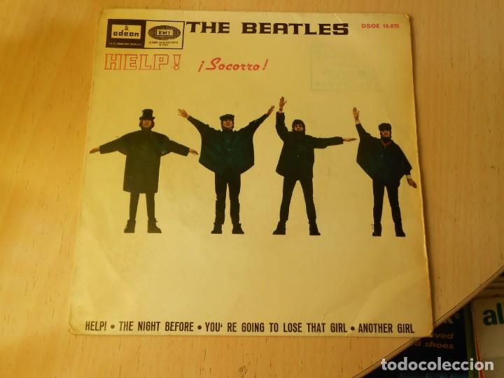 Discos de vinilo: BEATLES, THE, EP, HELP ! + 3, A&Ntilde;O 1965, ODEON DSOE 16.675 - Foto 1