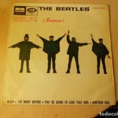 Discos de vinilo: BEATLES, THE, EP, HELP ! + 3, AÑO 1965, ODEON DSOE 16.675