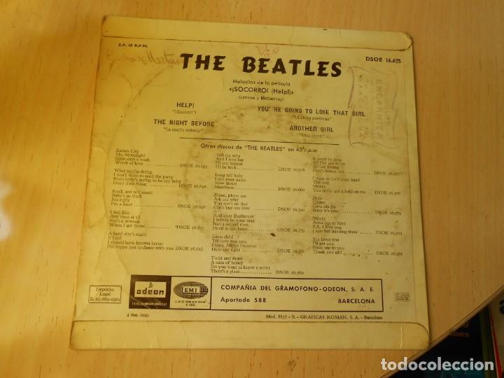 Discos de vinilo: BEATLES, THE, EP, HELP ! + 3, A&Ntilde;O 1965, ODEON DSOE 16.675 - Foto 2