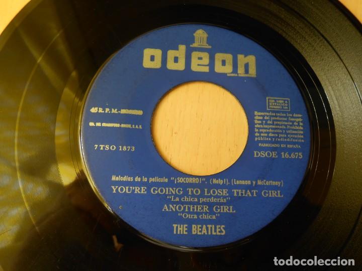 Discos de vinilo: BEATLES, THE, EP, HELP ! + 3, A&Ntilde;O 1965, ODEON DSOE 16.675 - Foto 4