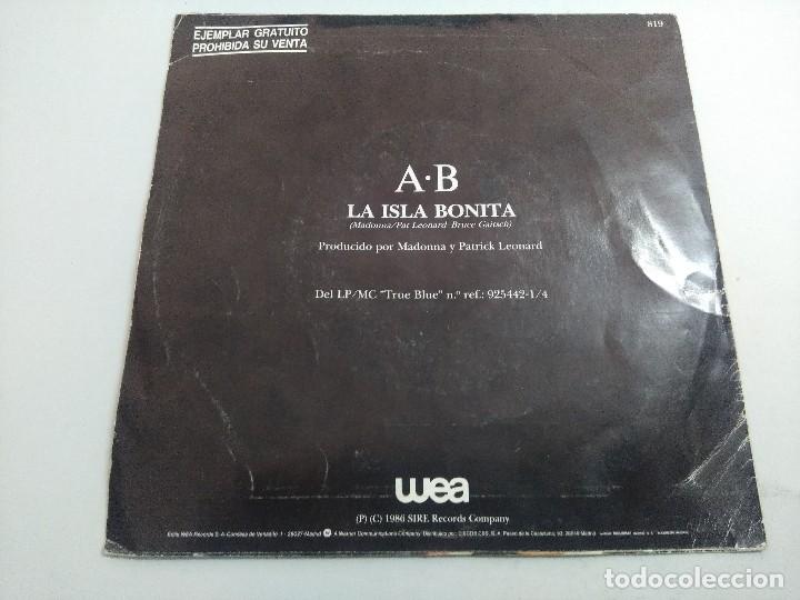 Discos de vinilo: MADONNA/LA ISLA BONITA/SINGLE. - Foto 5