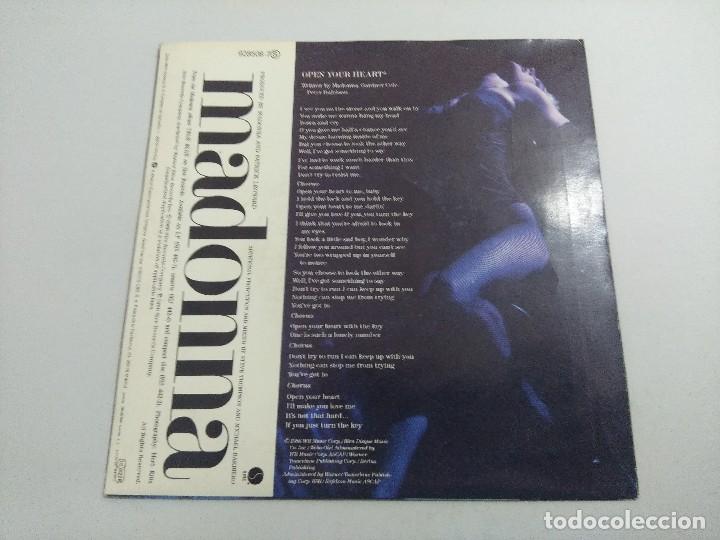 Discos de vinilo: MADONNA/OPEN YOUR HEART/SINGLE. - Foto 3
