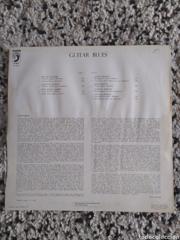 Discos de vinilo: LP Guitar Blues - Foto 2