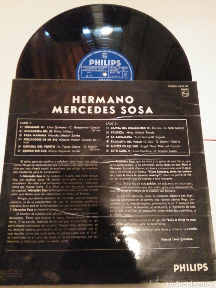 Discos de vinilo: Hermano mercedes Sosa - Foto 2